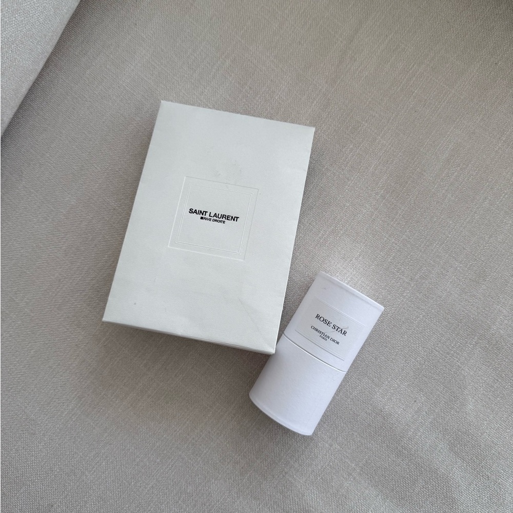 Saint Laurent White Box and Dior Cylinder Set